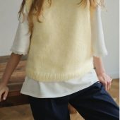 Hand-knitted Pink Mohair Vest: Women's Cozy Knitwear