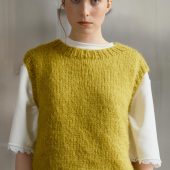 Hand-knitted Red Mohair Vest: Women's Cozy Knitwear